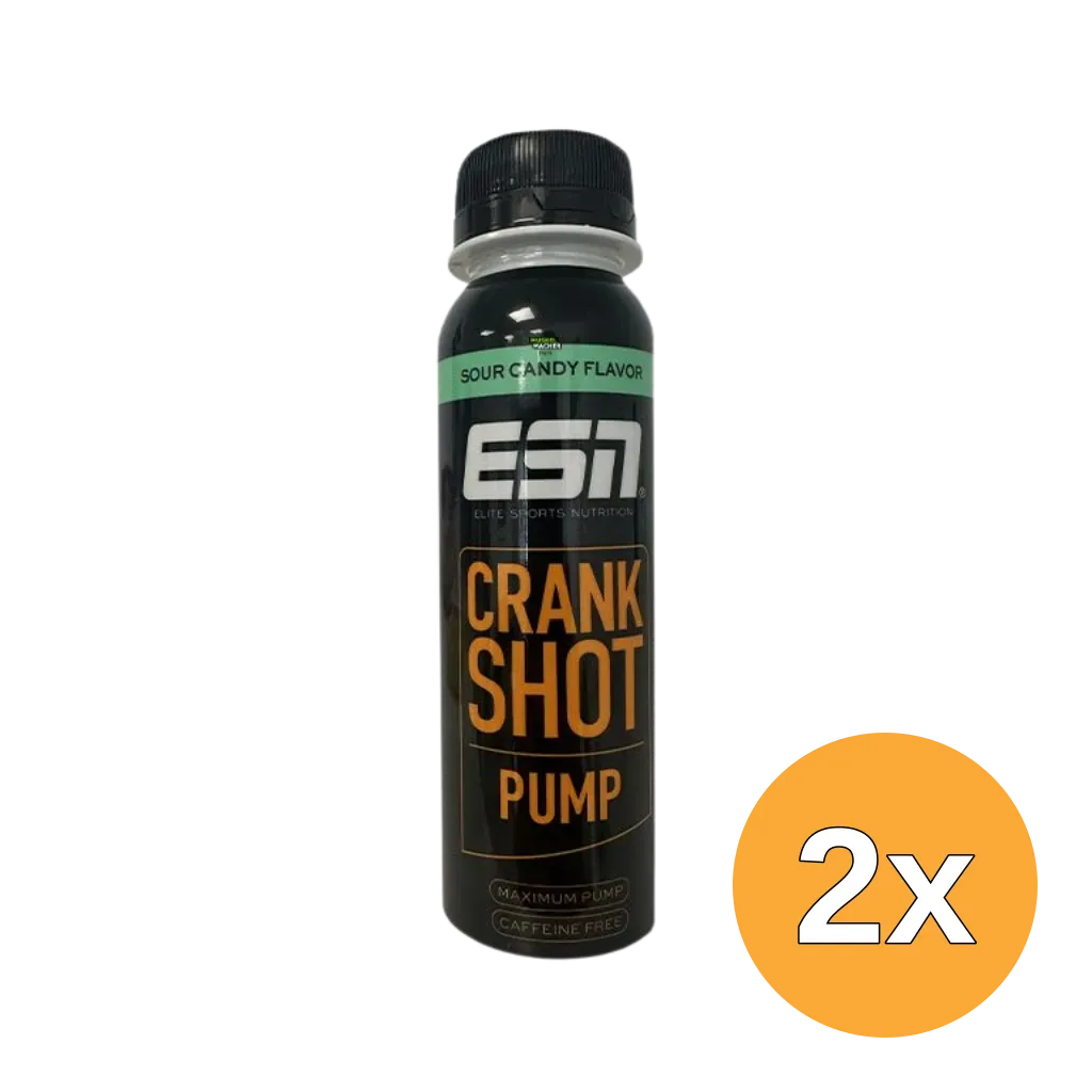2x ESN Crank Pump Shot Sour Candy (95 ml)
