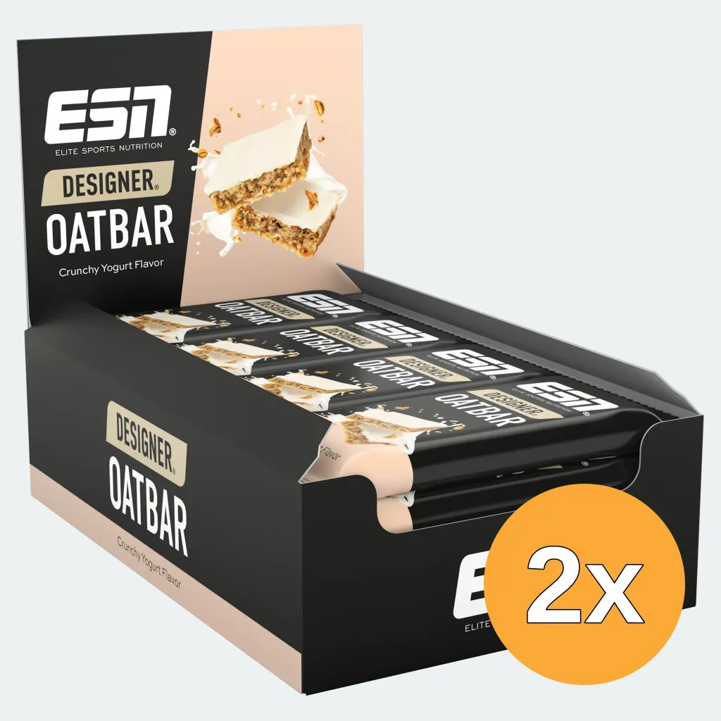 2x ESN Designer Oatbar Crunchy Yogurt (12 x 100g)