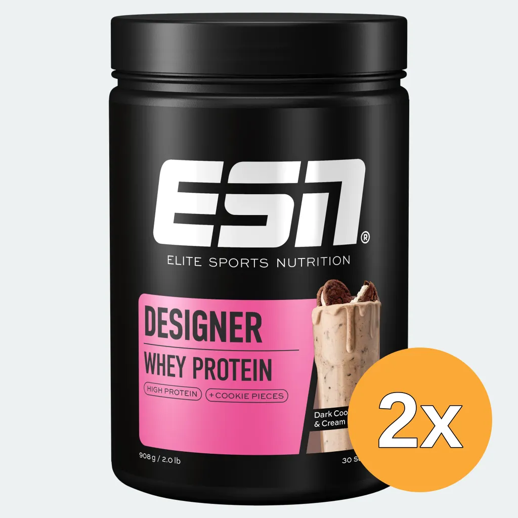2x ESN Designer Whey Protein Dark Cookie & Cream (908 gr)