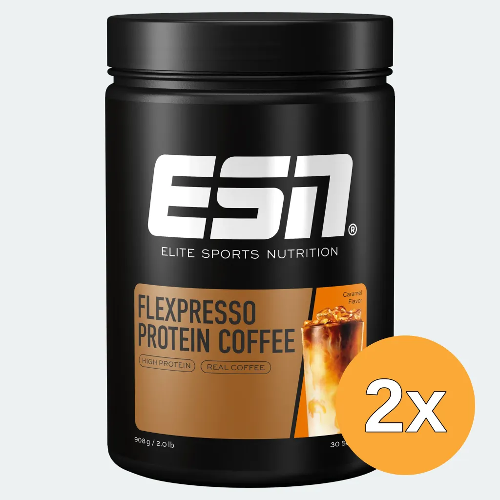 2x ESN FLEXPRESSO Protein Coffee Caramel (908 gr)