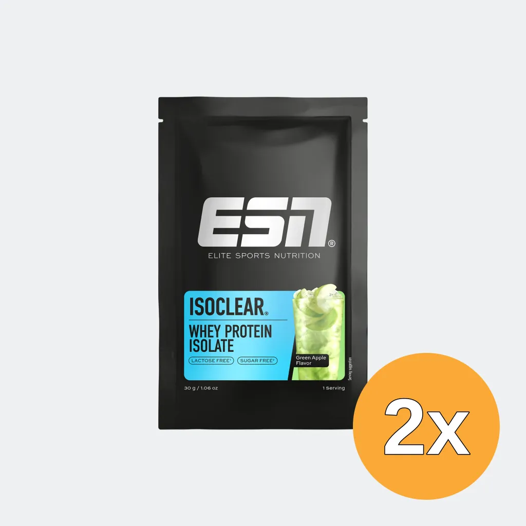 2x ESN ISOCLEAR Whey Isolate Green Apple (30 gr)