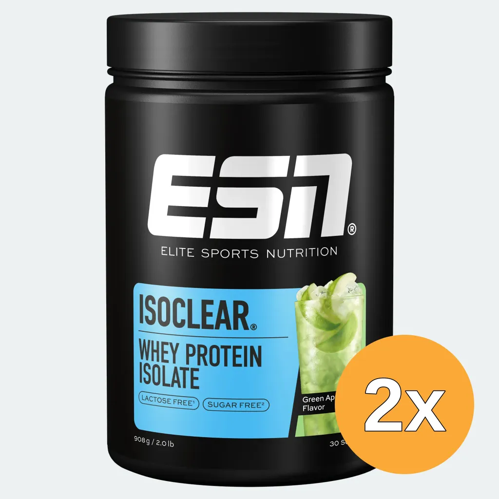 2x ESN ISOCLEAR Whey Isolate Green Apple (908 gr)