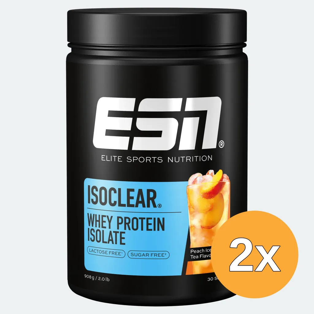 2x ESN ISOCLEAR Whey Isolate Peach Iced Tea (908 gr)