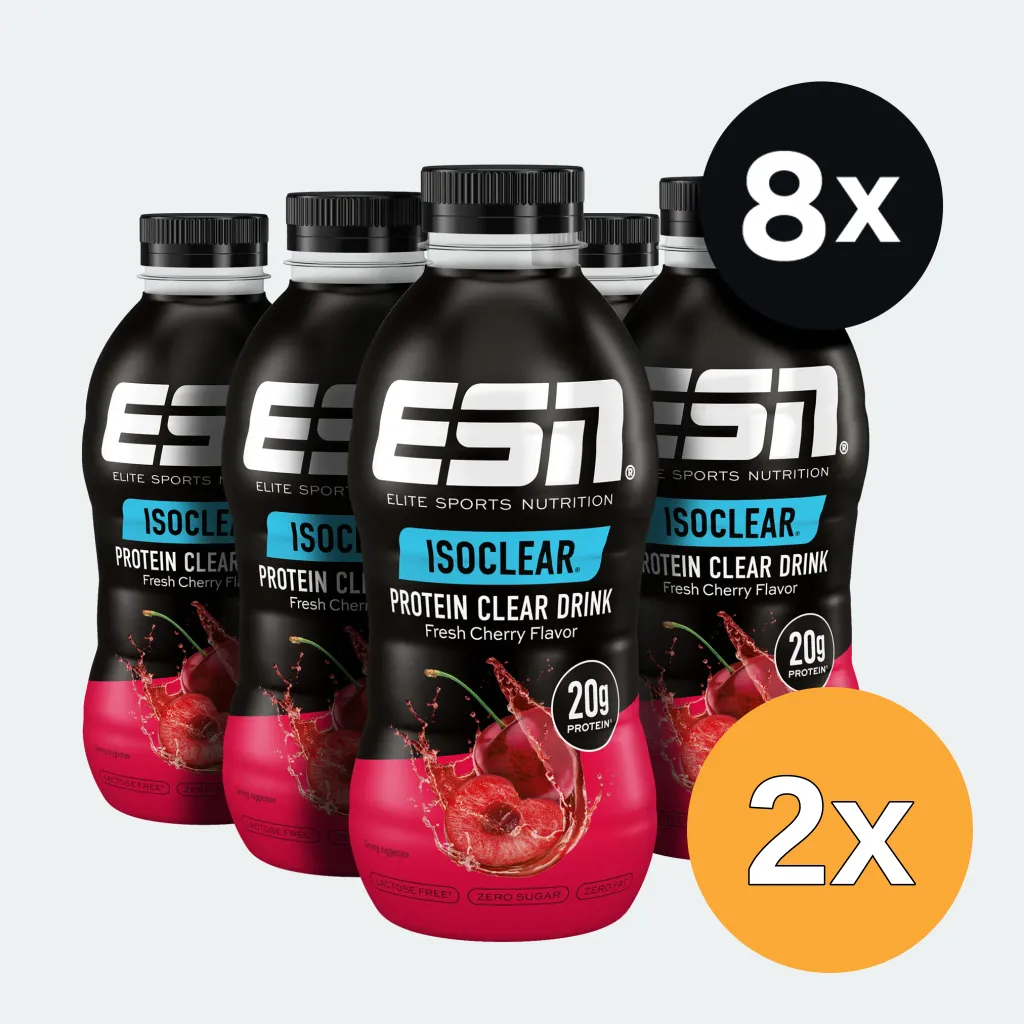 2x ESN Isoclear Protein Clear Drink Fresh Cherry (8x500 ml)