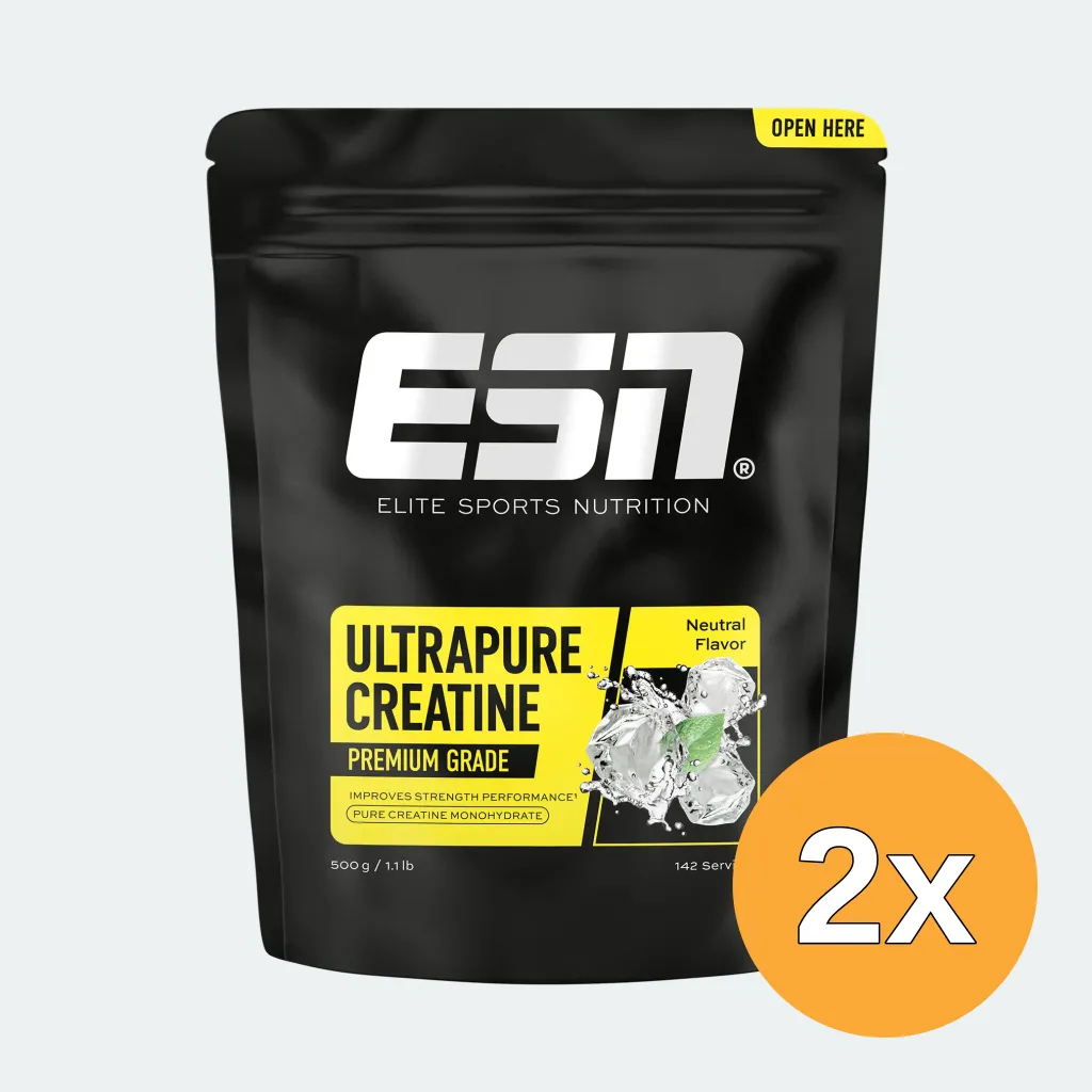 2x ESN Ultrapure Creatine Pulver Neutral (500 gr)
