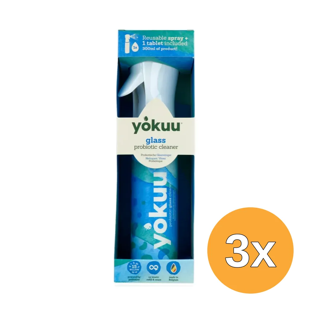3x Yokuu Glasreiniger Starterkit (1 stuk)