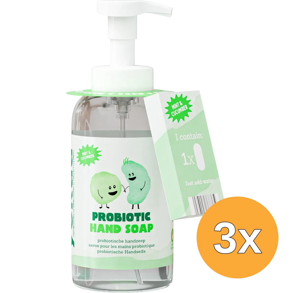 3x Yokuu Handzeep Cucumber Mint Starterkit (1 set)