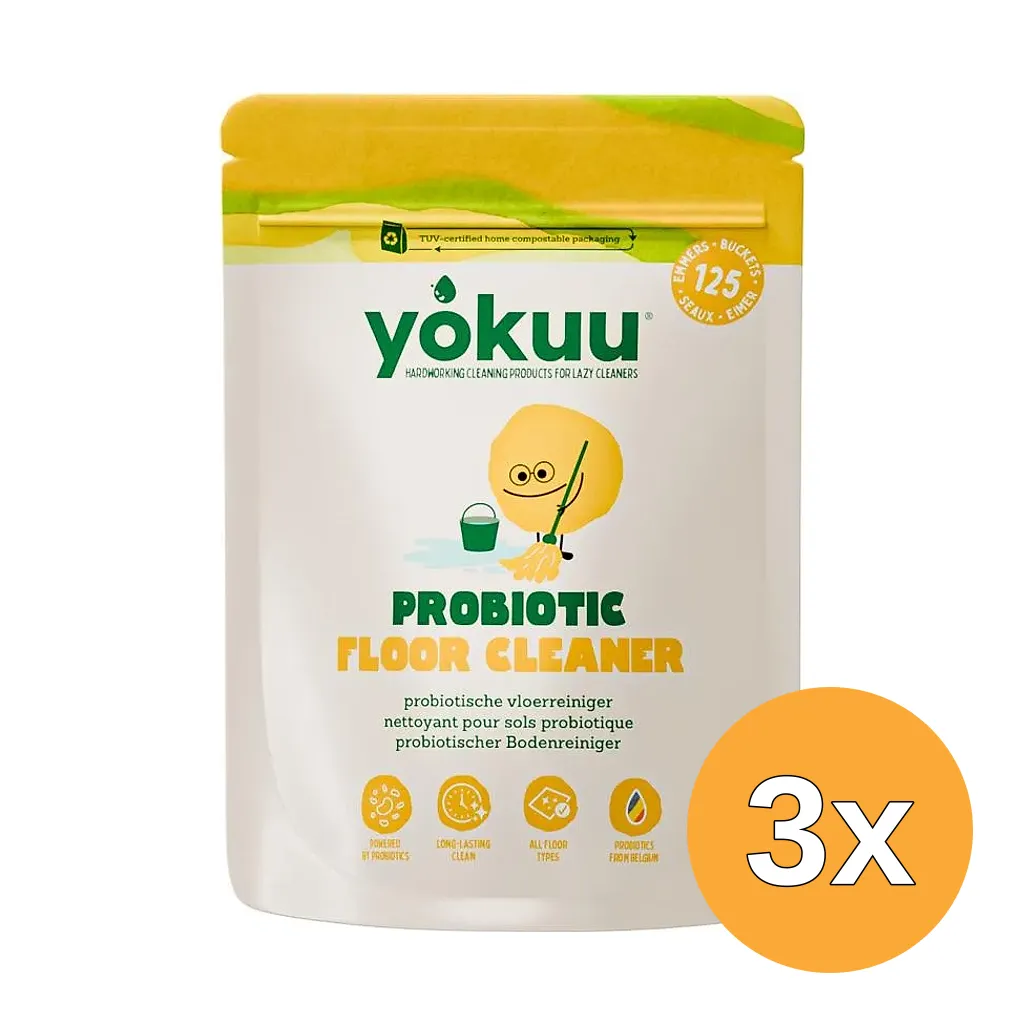 3x Yokuu Vloerreiniger Poeder (500 gr)