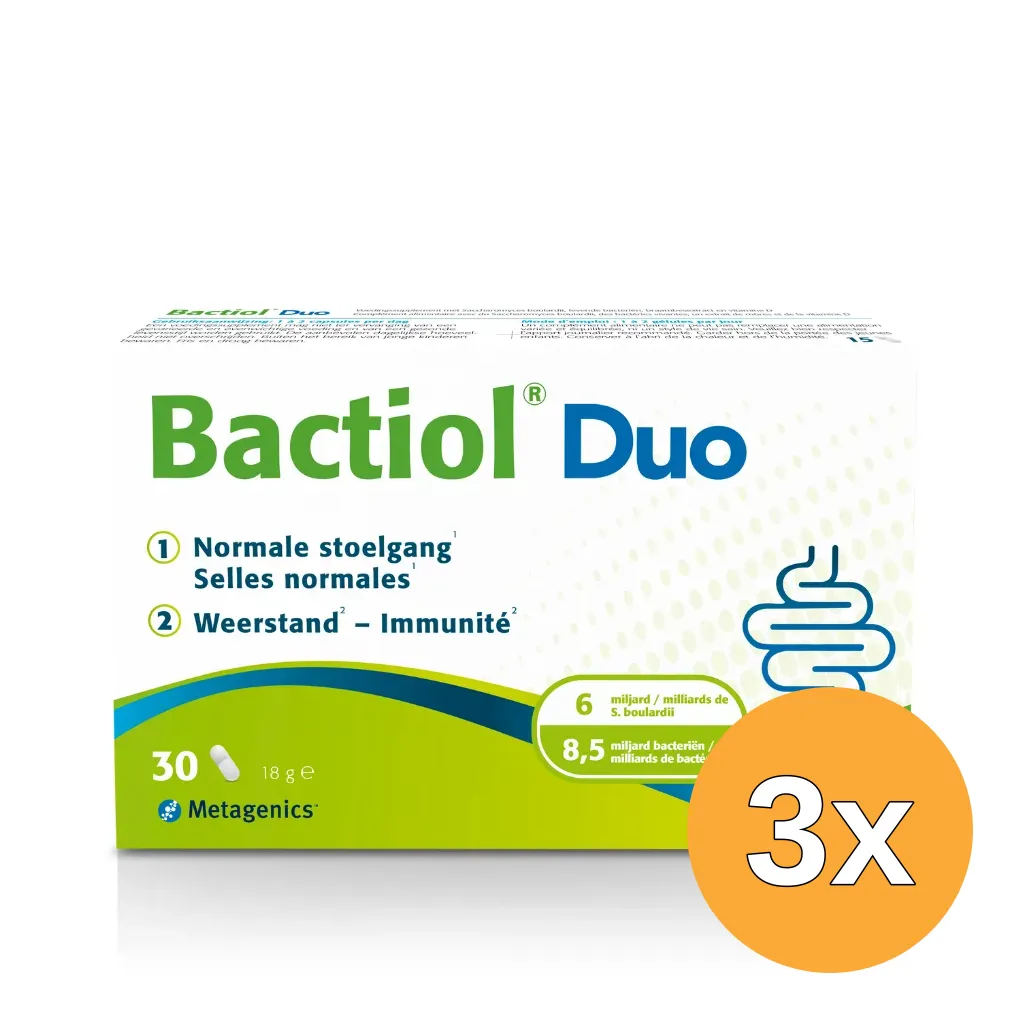 3x Metagenics Bactiol Duo NF (30 capsules)