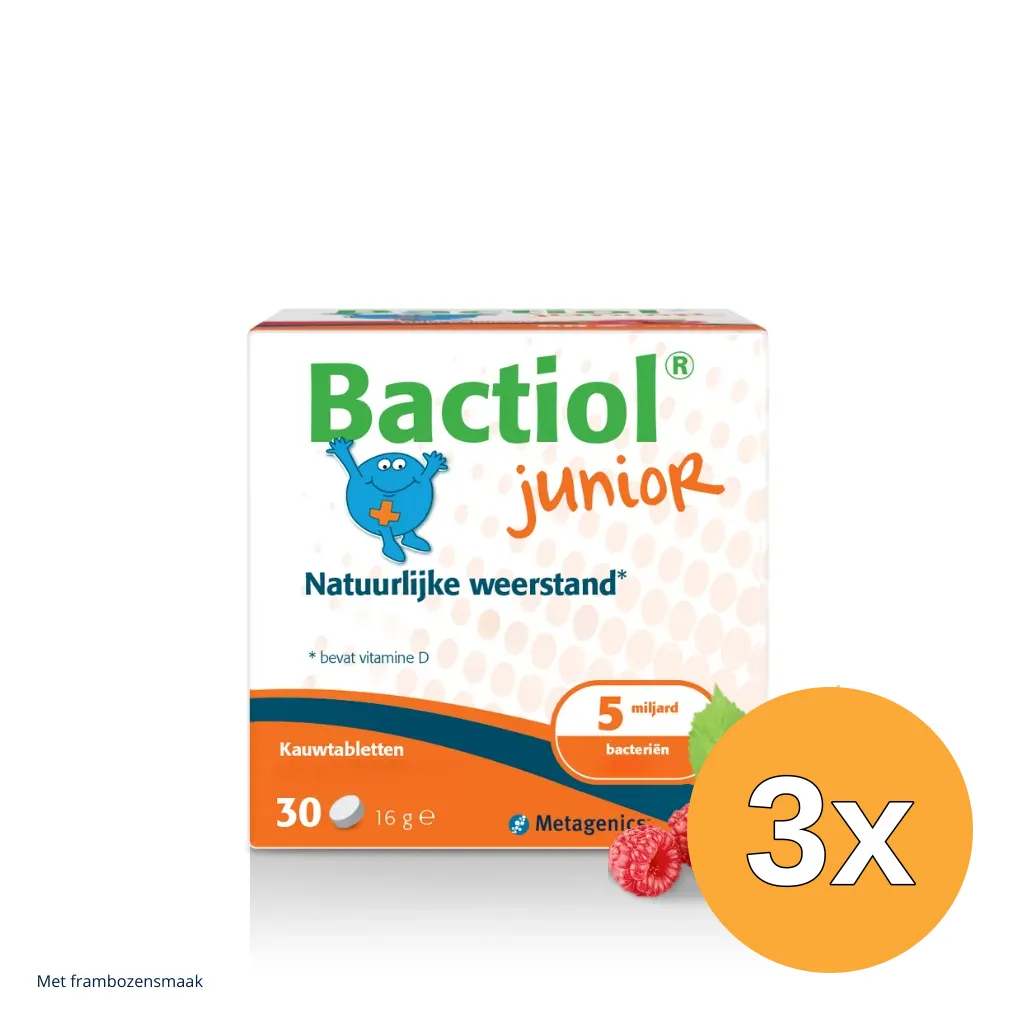 3x Metagenics Bactiol Junior Chew (30 kauwtabletten)