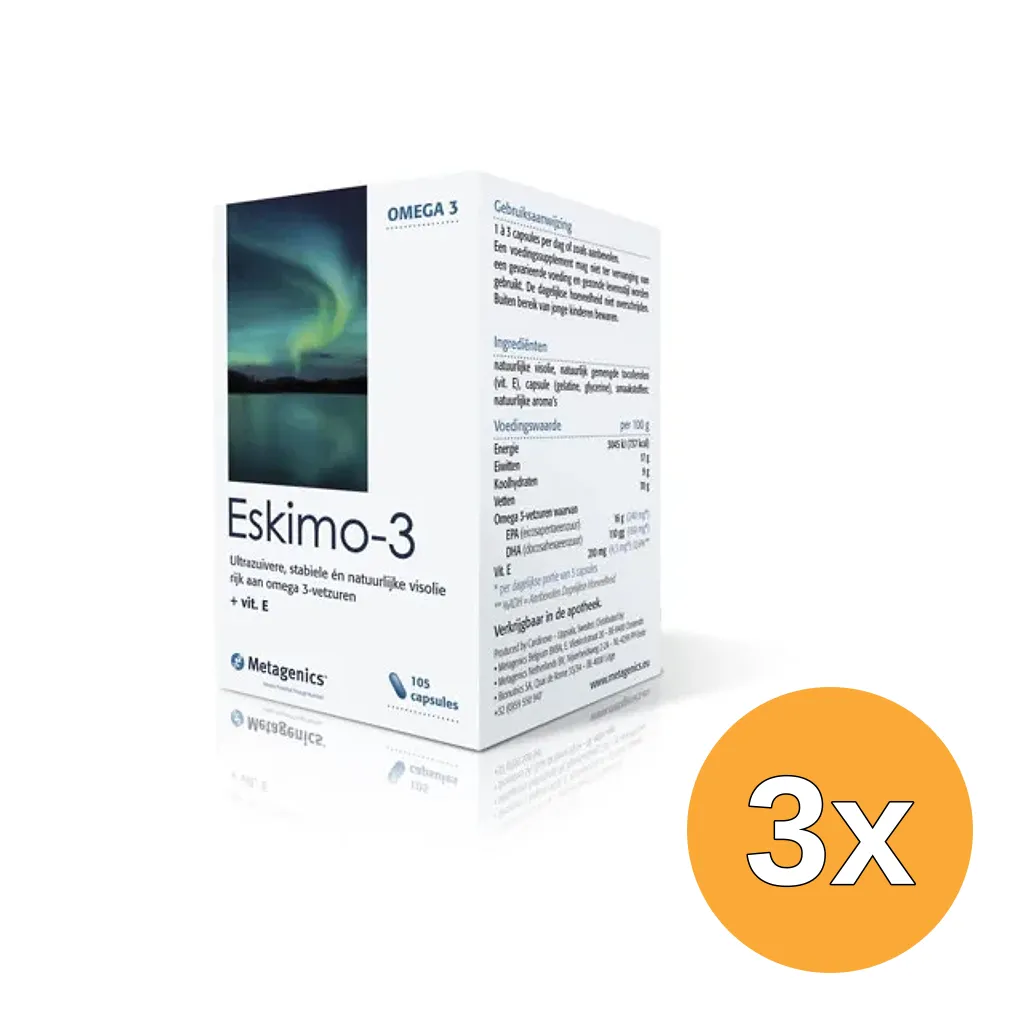 3x Metagenics Eskimo 3 (105 capsules)