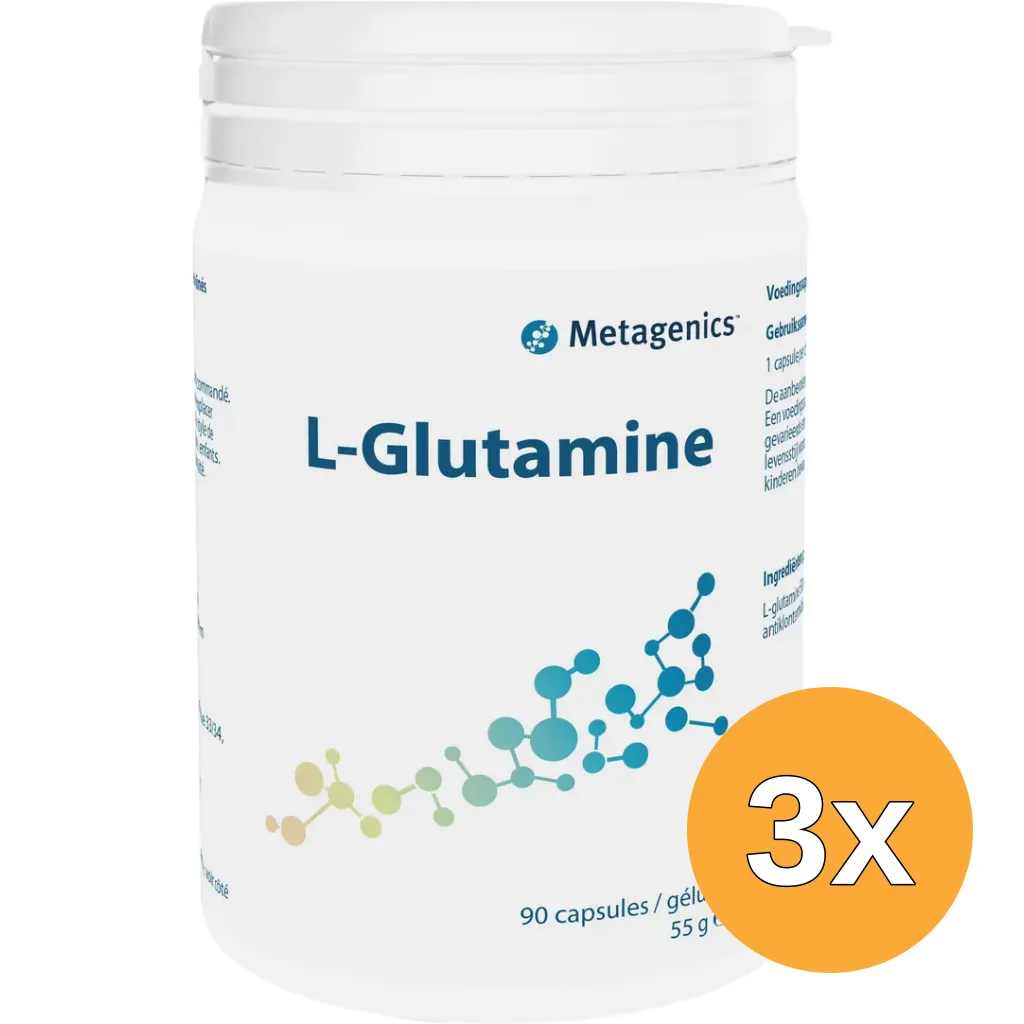 3x Metagenics L-Glutamine (90 capsules)