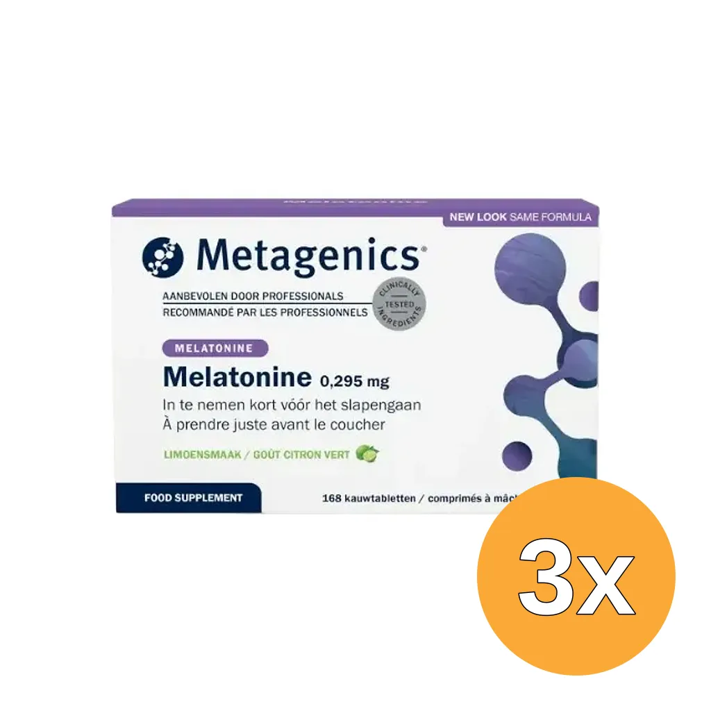 3x Metagenics Melatonine (168 kauwtabletten)