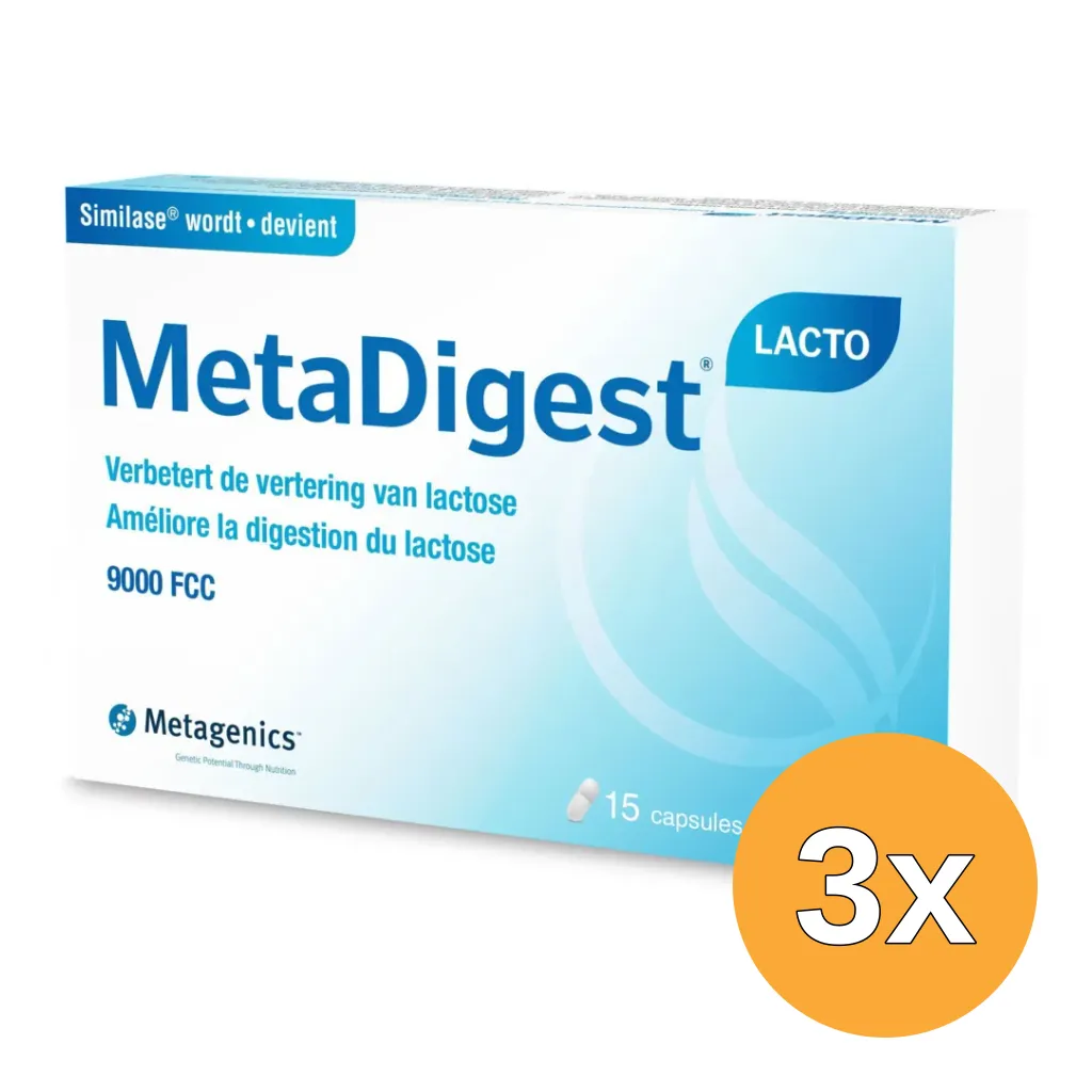 3x Metagenics MetaDigest Lacto NF (15 capsules)