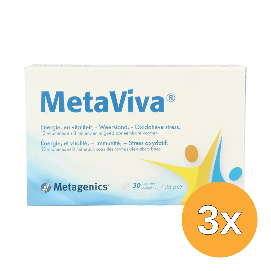 3x Metagenics MetaViva (30 tabletten)