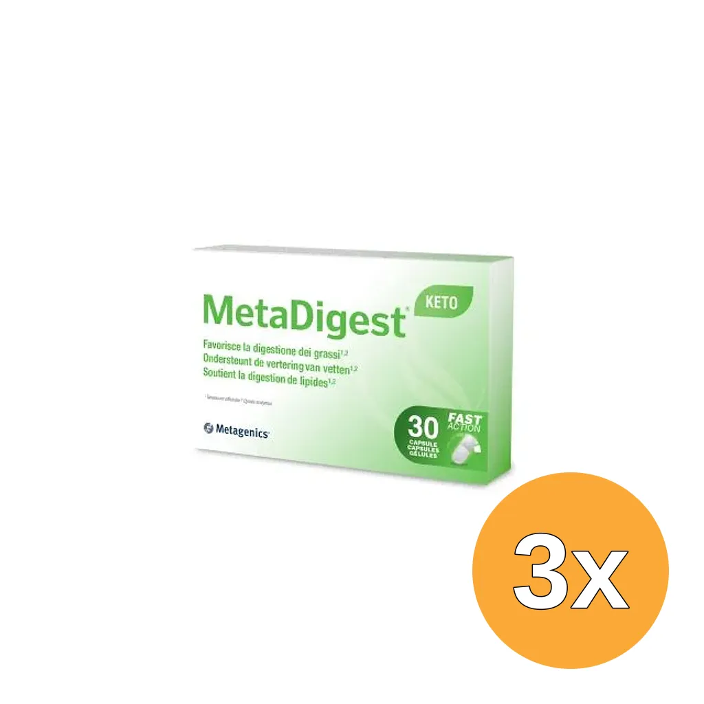 3x Metagenics Metadigest Keto (30 capsules)