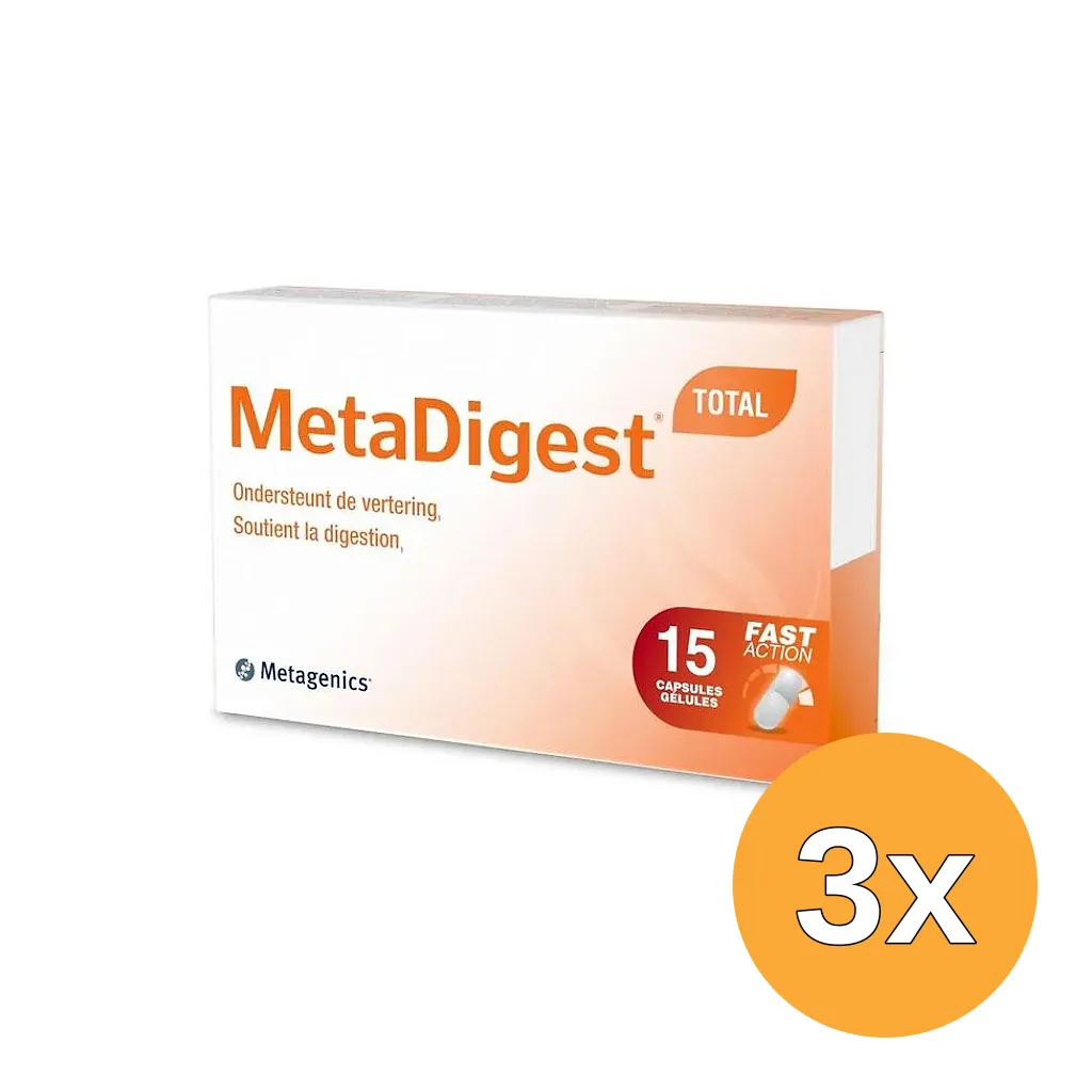 3x Metagenics Metadigest Total NFD (15 capsules)
