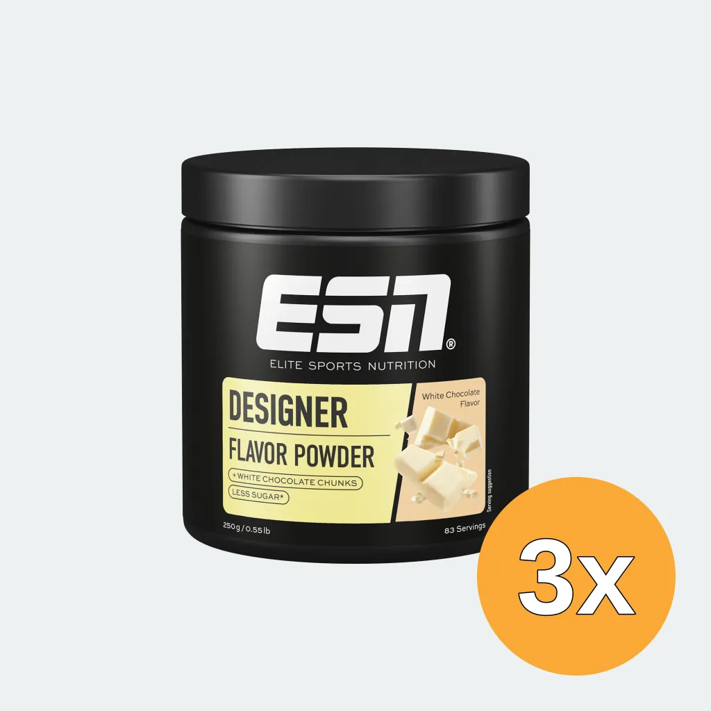 3x ESN Designer Flavour Powder White Chocolate (250 gr)
