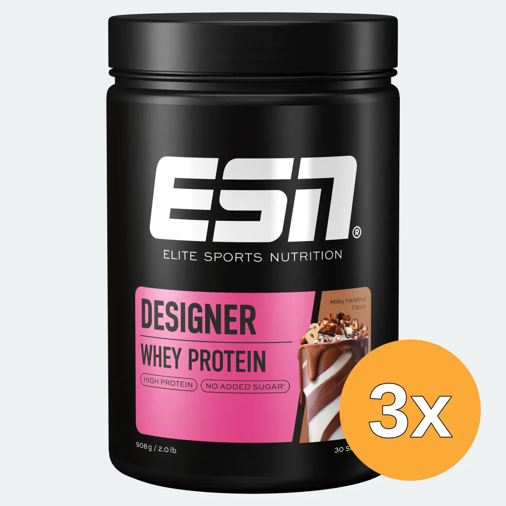 3x ESN Designer Whey Milky Hazelnut (908 gr)