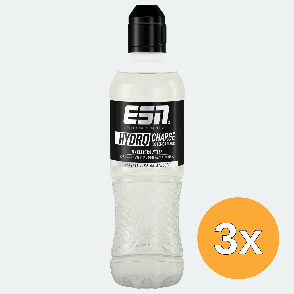 3x ESN HydroCharge Iso Lemon (6 x 500 ml)