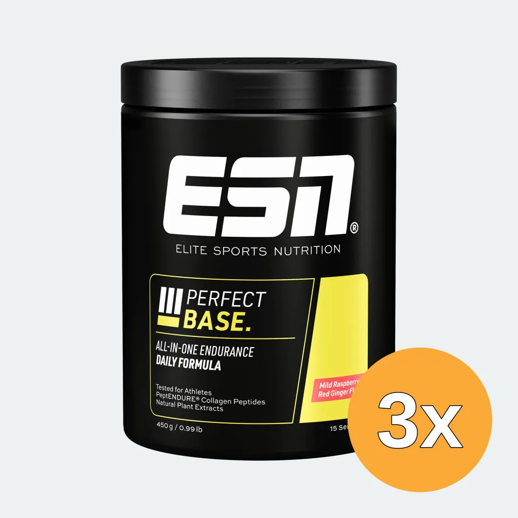3x ESN Perfect Base Mild Raspberry & Red Ginger (450 gr)