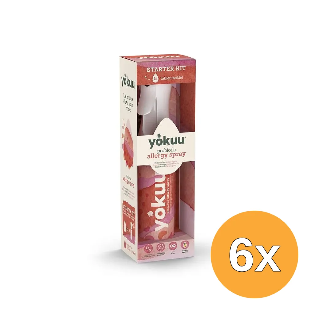 6x Yokuu Allergy Spray Start Kit 1 Spray 1 Parel (1 stuk)