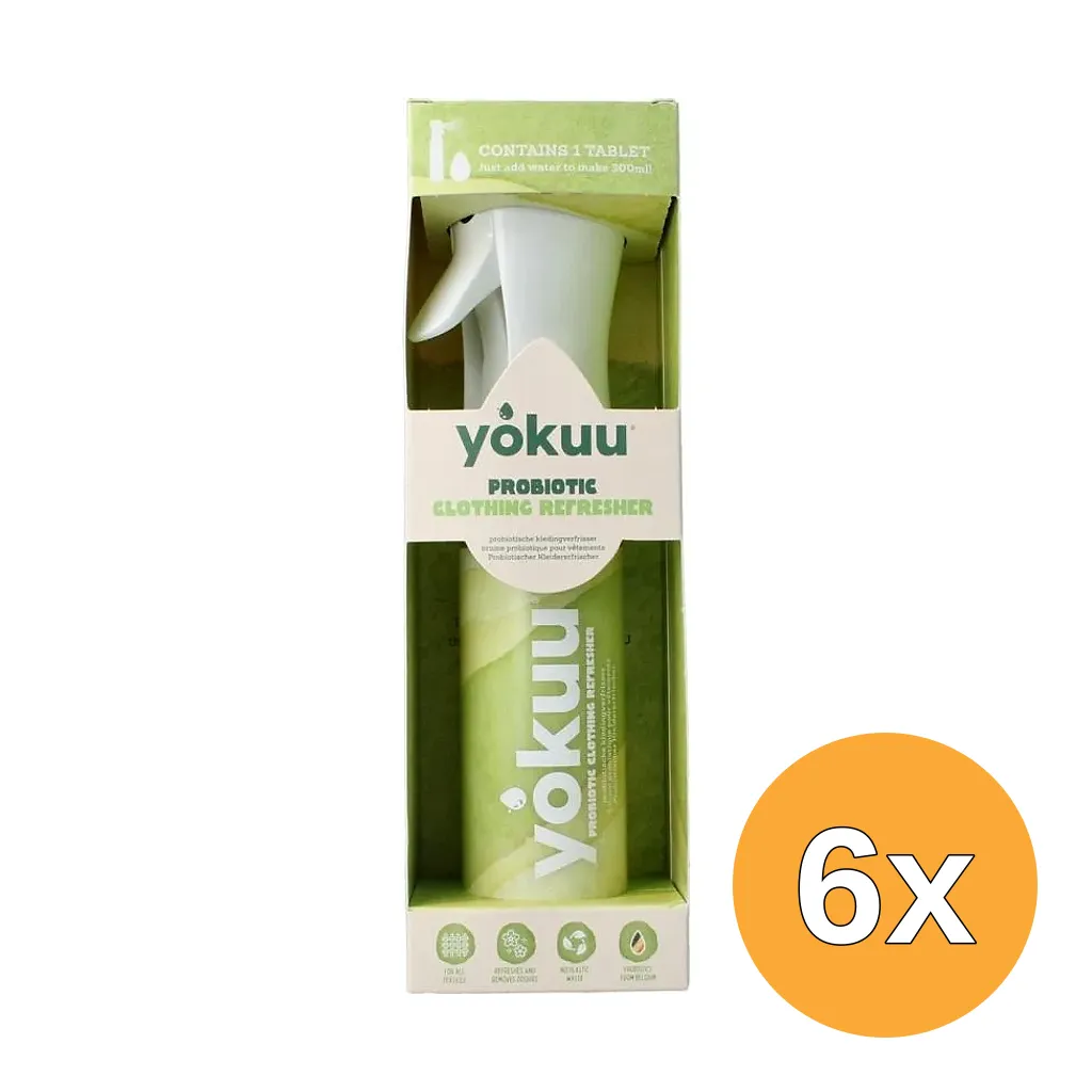 6x Yokuu Starterkit Probiotische Kledingopfrisser  (1 stuks)