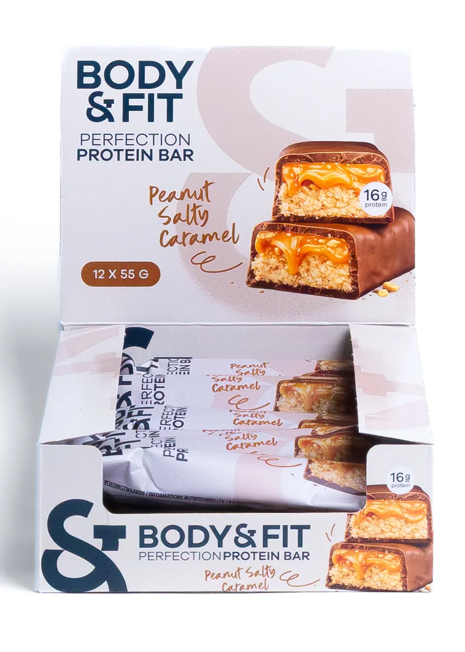 Body & Fit Body&fit Protein Perfection Peanut Salty Caramel (12 x 55 gr)
