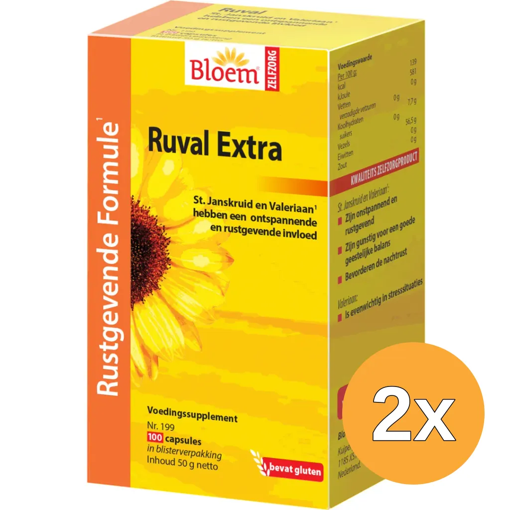 2x Bloem Ruval met St Janskruid (100 capsules)