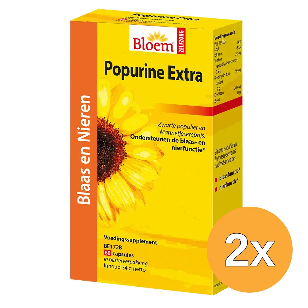 2x Bloem Popurine extra (60 capsules)