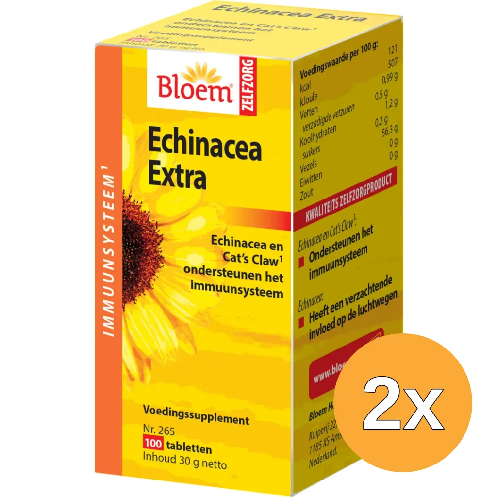 2x Bloem Echinacea (100 Tabletten)