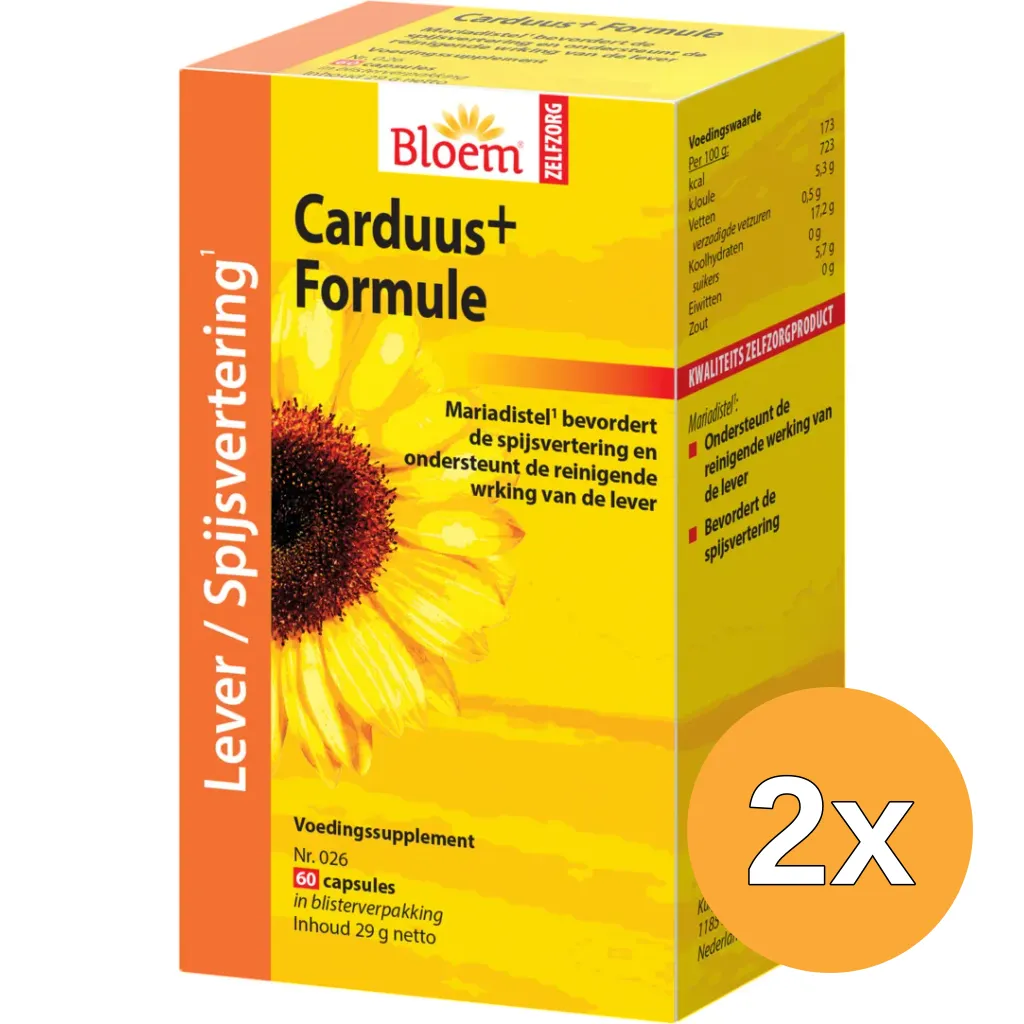 2x Bloem Carduus+ Formule (60 capsules)
