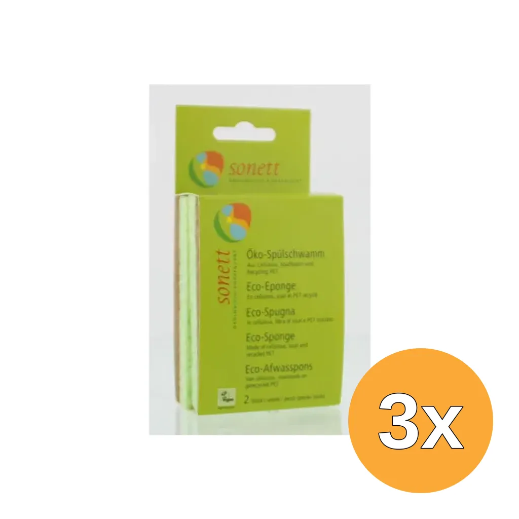 3x Sonett Afwasspons (2 stuks)