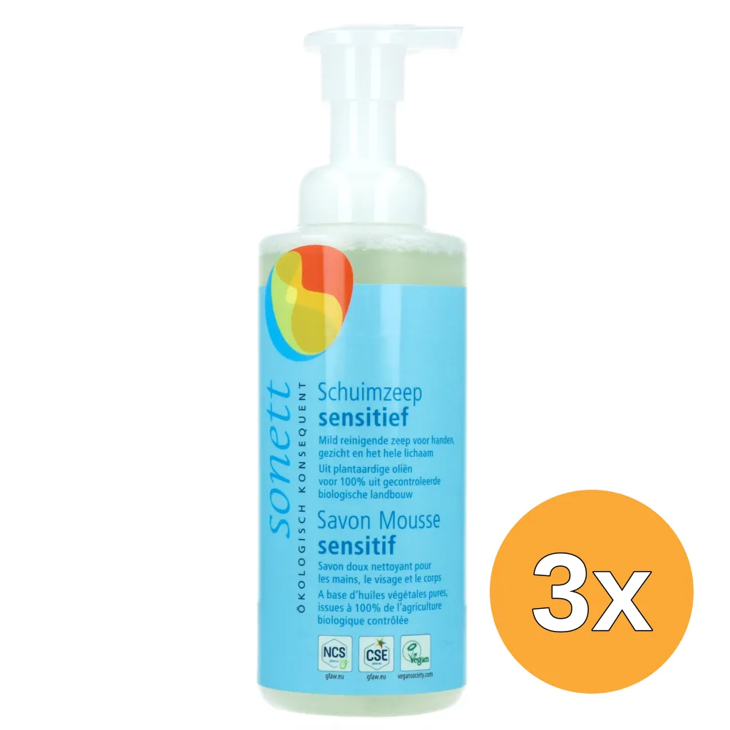 3x Sonett Schuimzeep Sensitive (200 ml)