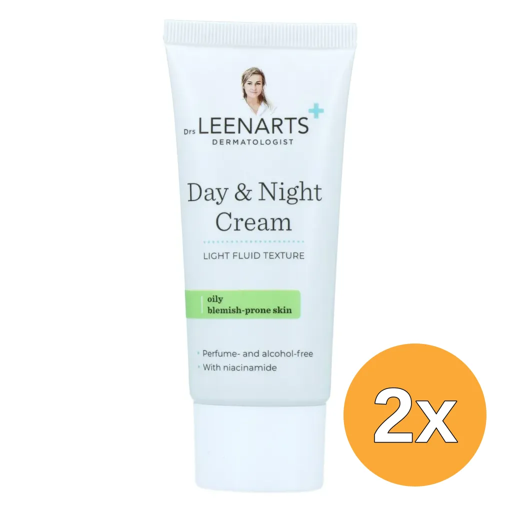 2x Drs Leenarts Dag- & Nachtcrème Vette Huid (50 ml)