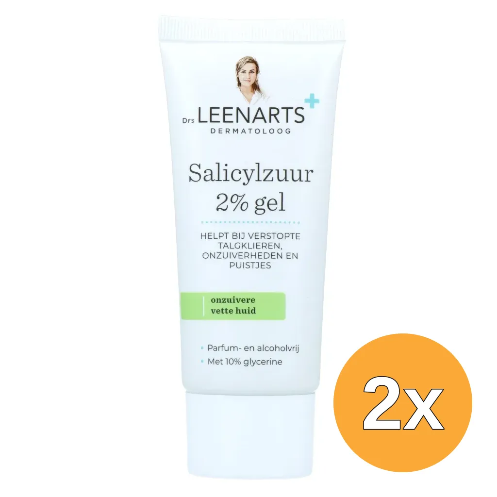 2x Drs Leenarts Salicylzuur 2% Gel (50 ml)
