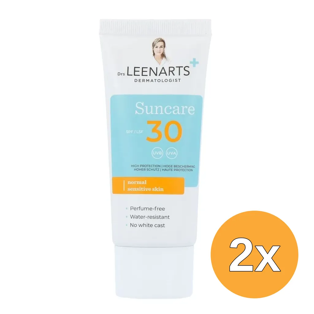2x Drs Leenarts Sun Care SPF30 Normale Gevoelige Huid Parfumvrij (50 ml)