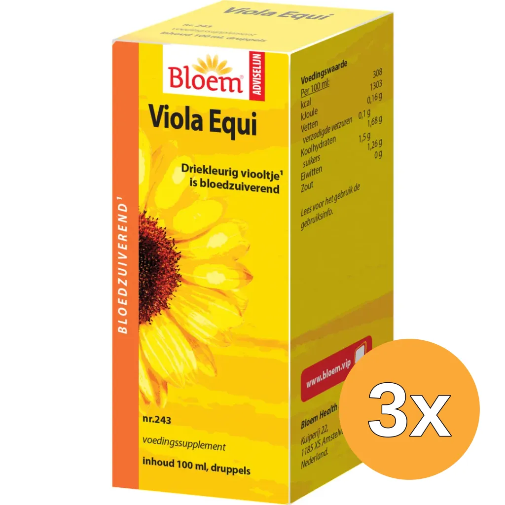 3x Bloem Viola Equi (100 ml)