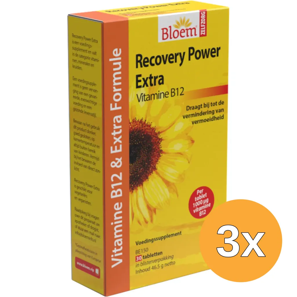 3x Bloem Recovery Power (30 tabletten)