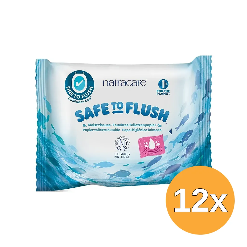 12x Natracare Toiletpapier Vochtig (30 stuks)