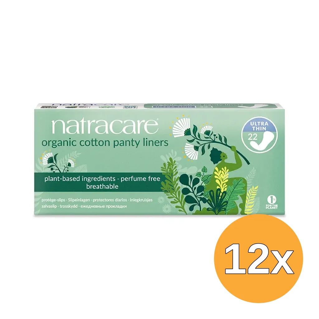 12x Natracare Inlegkruisjes ultra dun (22 stuks)