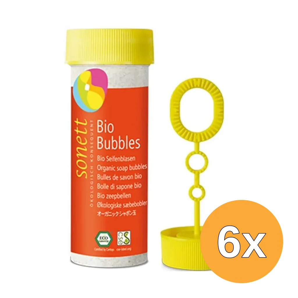 6x Sonett Zeepbellen Bio (45 ml)