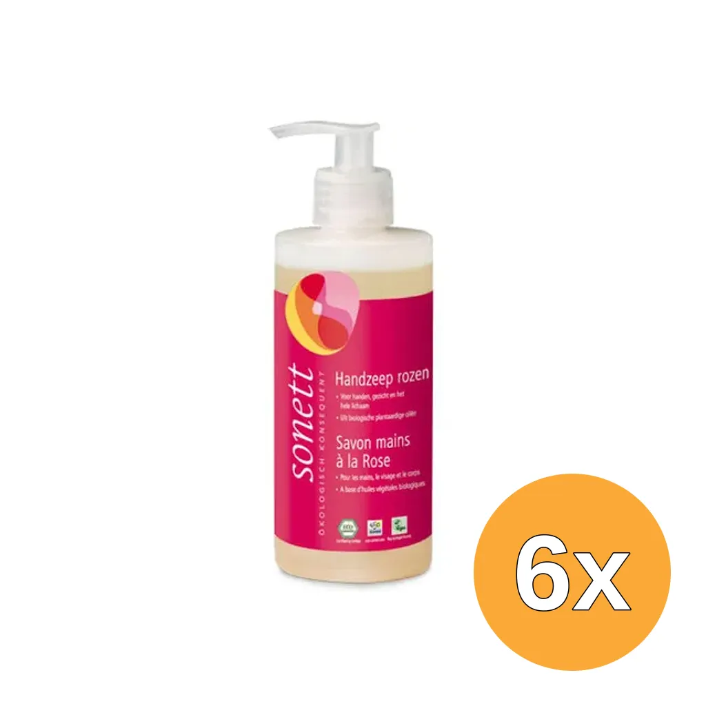 6x Sonett Handzeep rozen vloeibaar (300 ml)