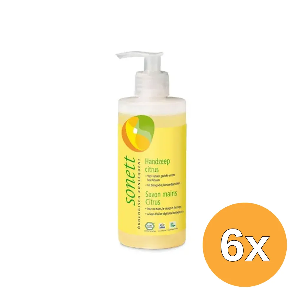 6x Sonett Handzeep citrus vloeibaar (300 ml)