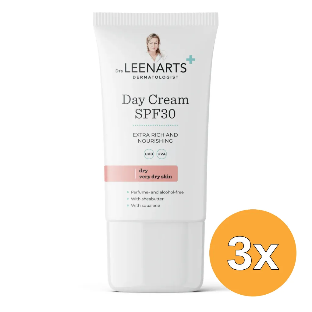 3x Drs Leenarts Dagcrème SPF30 Droge Huid (50 ml)