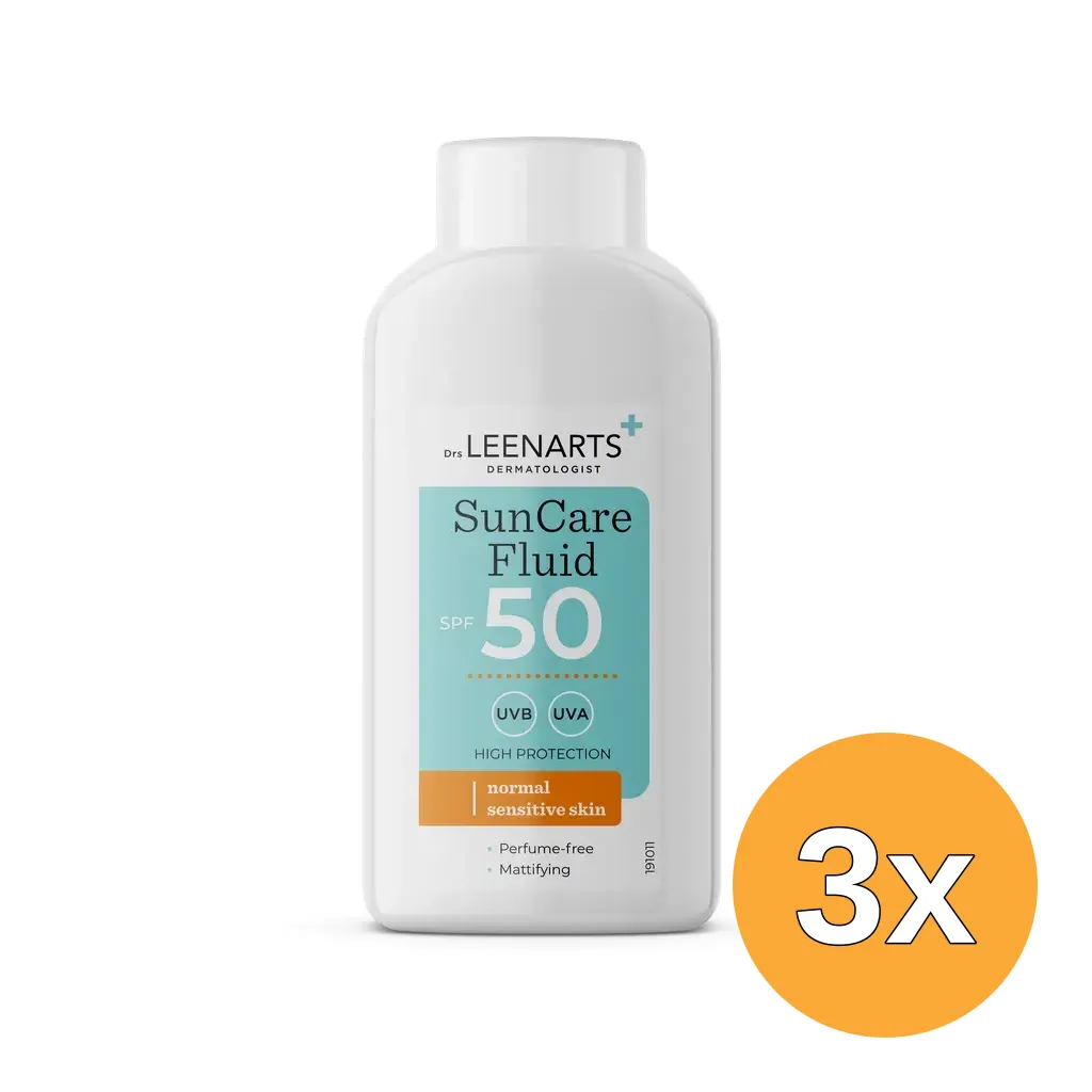 3x Drs Leenarts Suncare Fluid SPF50 (50 ml)