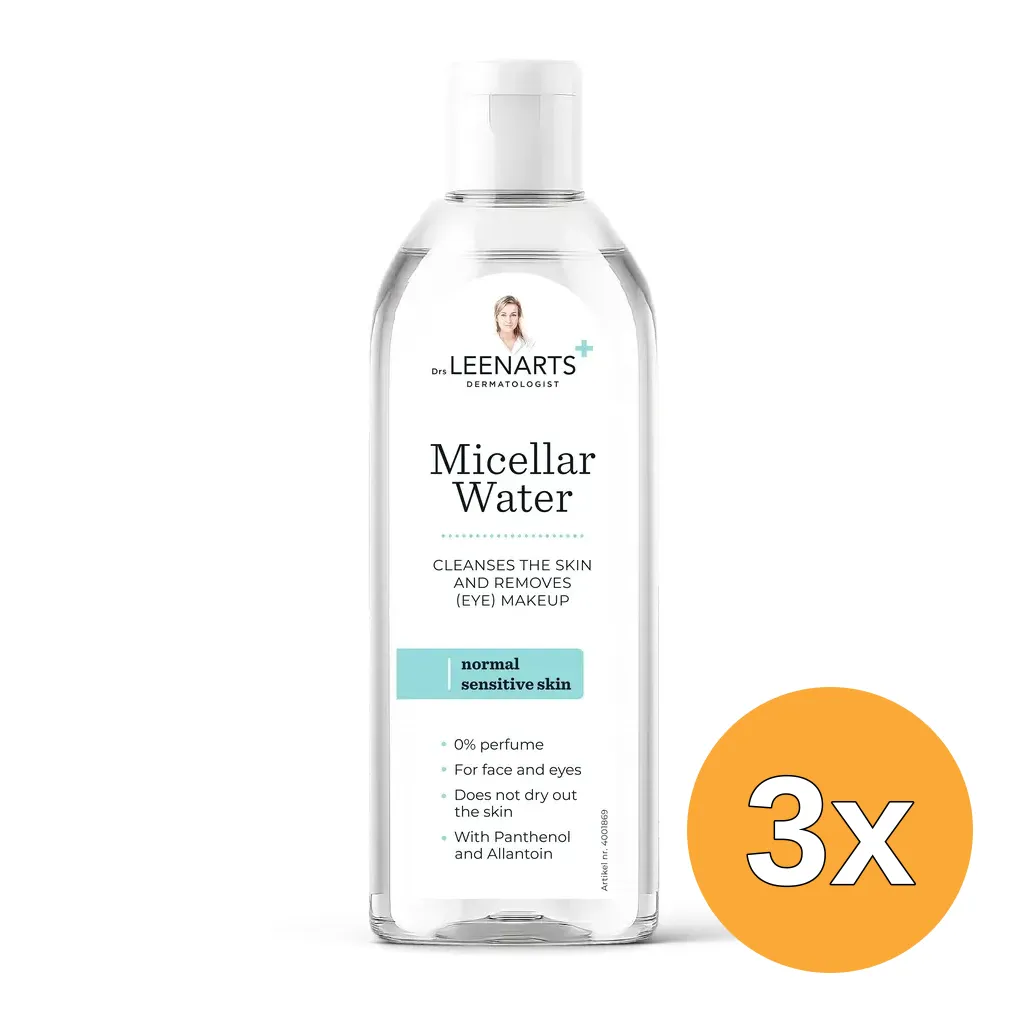 3x Drs Leenarts Micellair Water Normal Sensitive Skin (200 ml)