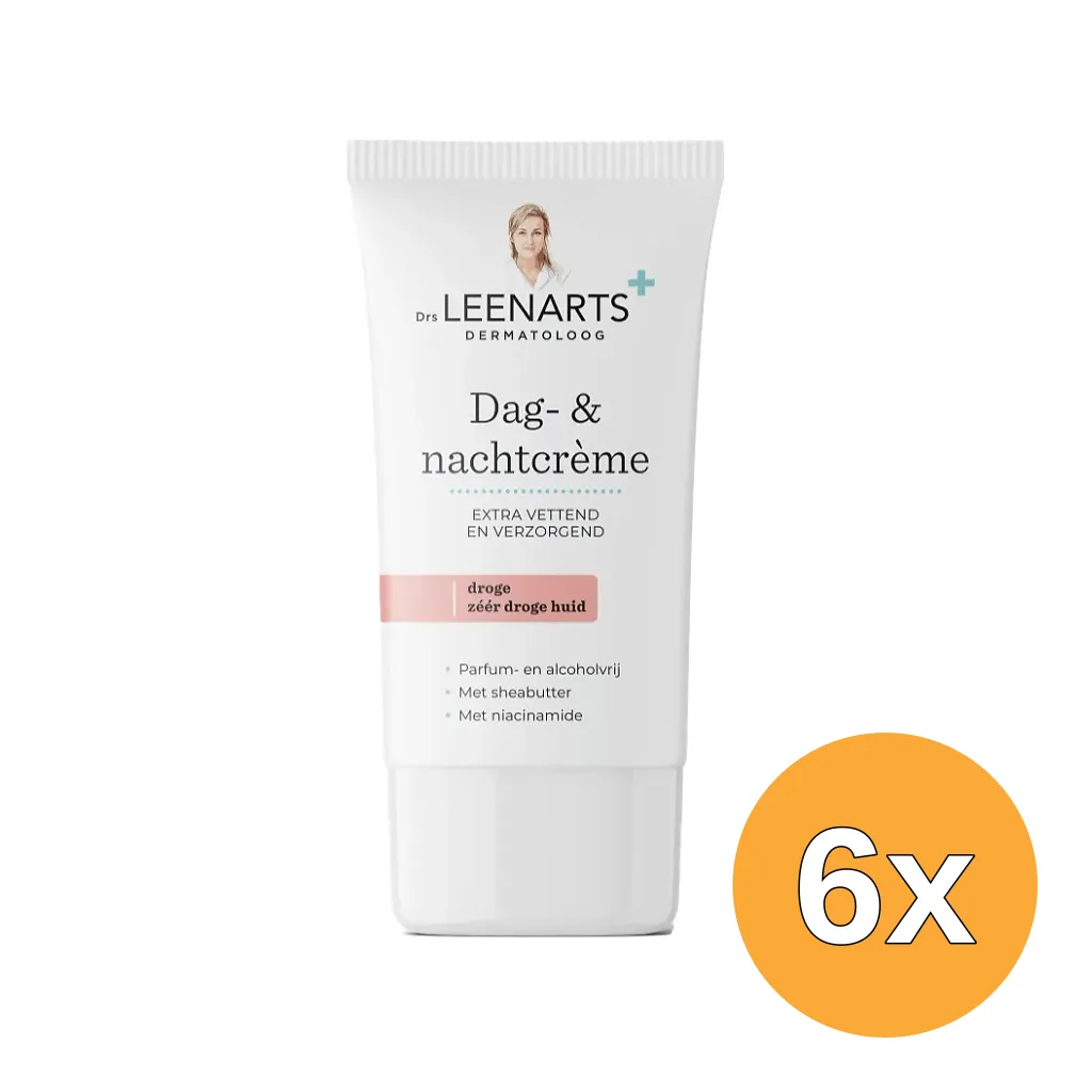 6x Drs Leenarts Dag- & Nachtcrème Droge Huid (50 ml)