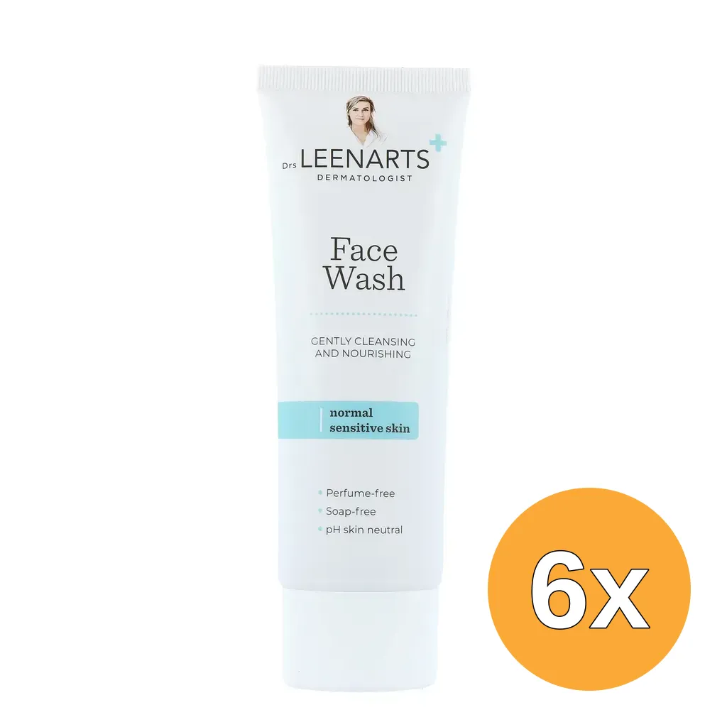 6x Drs Leenarts Facewash Normal Sensitive Skin (100 ml)