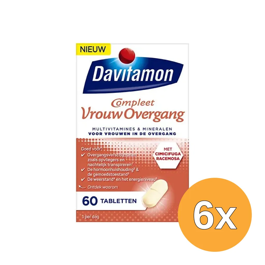 6x Davitamon Multi Overgang (60 tabletten)